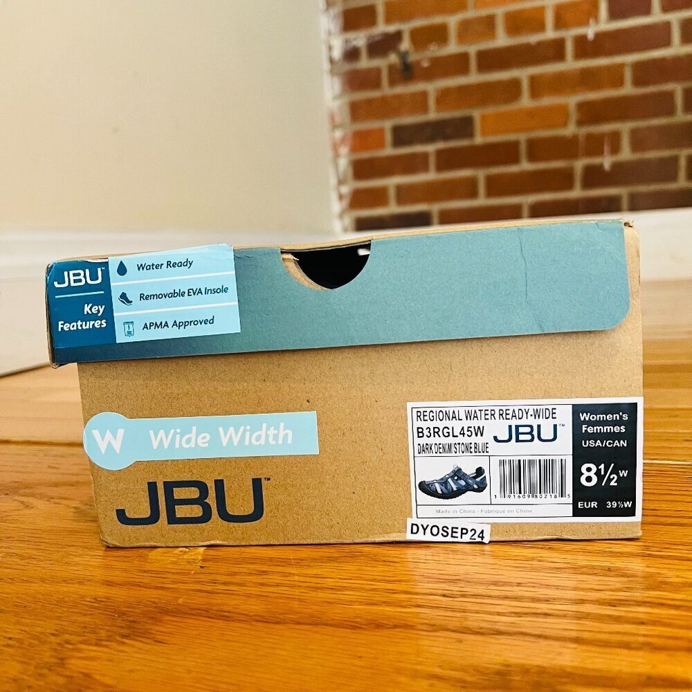 JBU Women's Regional Water Ready Oxford Flat Size 8.5 New With Box - Picture 2 of 16